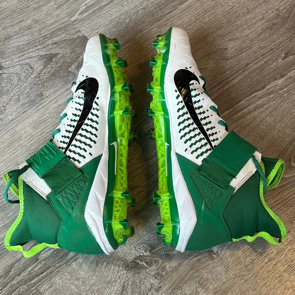 Nike Alpha Menace Pro 2 Football Cleats Mid White‎ Pine Mens 11 UK 10 EU 45